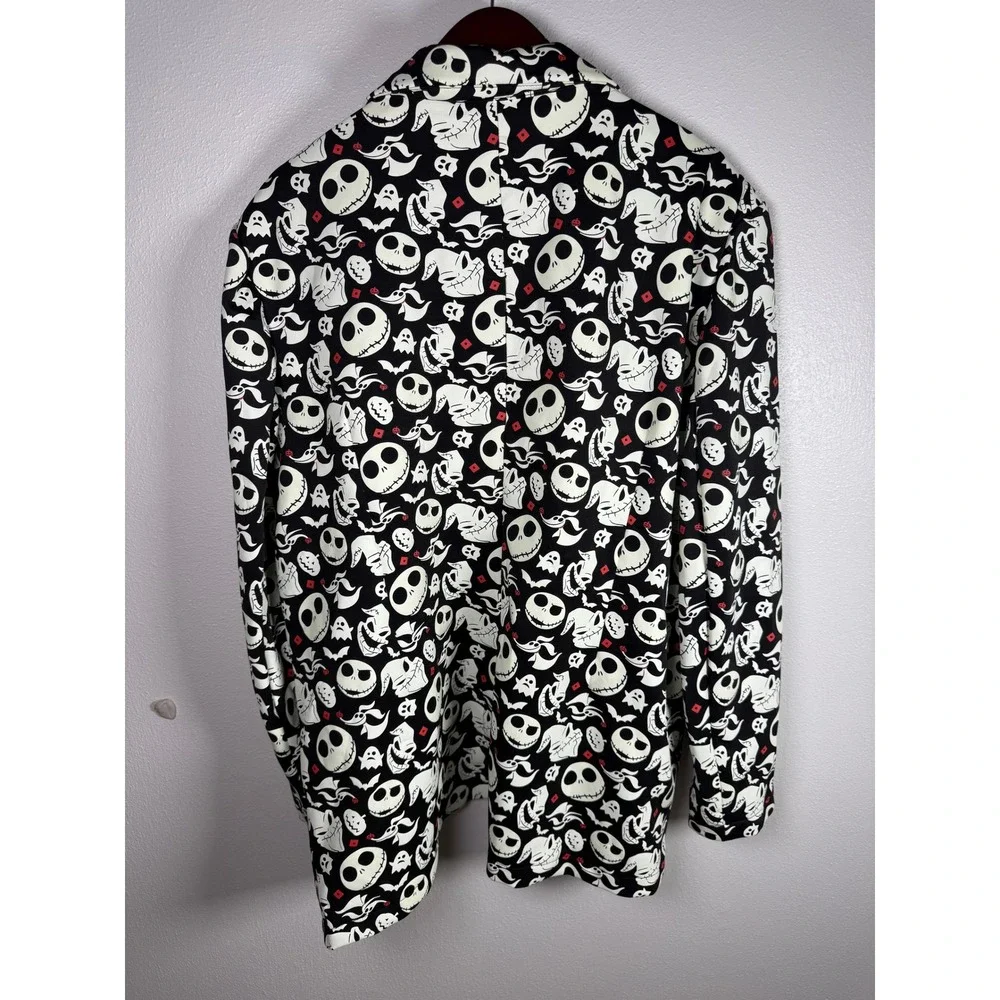 Disney Nightmare Before Christmas Glow In The Dark Jack Skellington Blazer L/XL